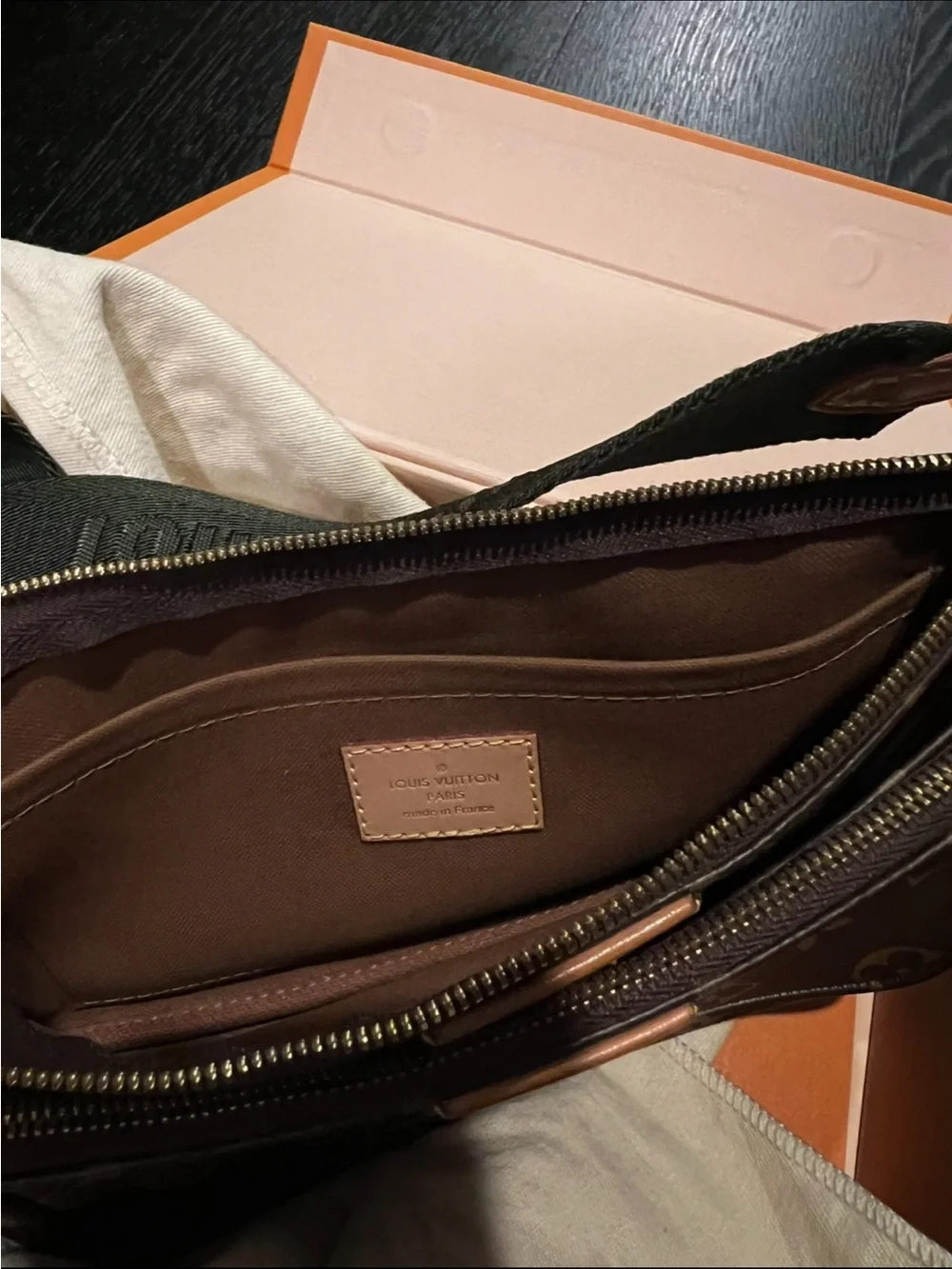 Louis Vuitton Brown Monogram Multi-Pochette Crossbody with Black Strap